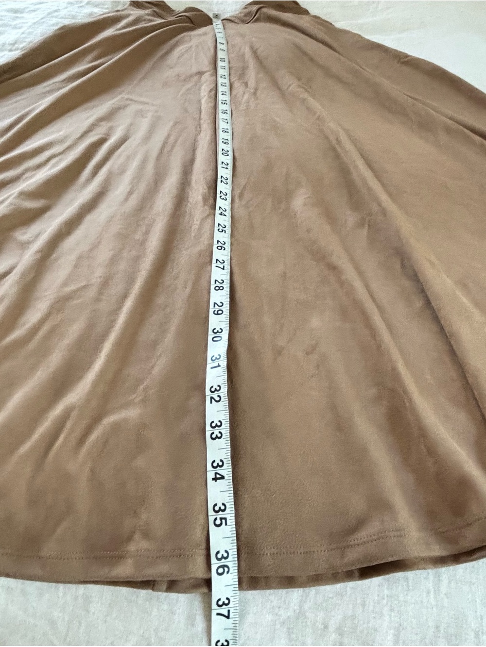 HALARA NWT High Waisted Suede Midi Casual Flare Skirt with Pockets - Picture 10 of 10